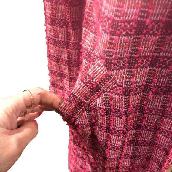 NWT melloday size XS petite pink tweed cardigan - Picture 6 of 16